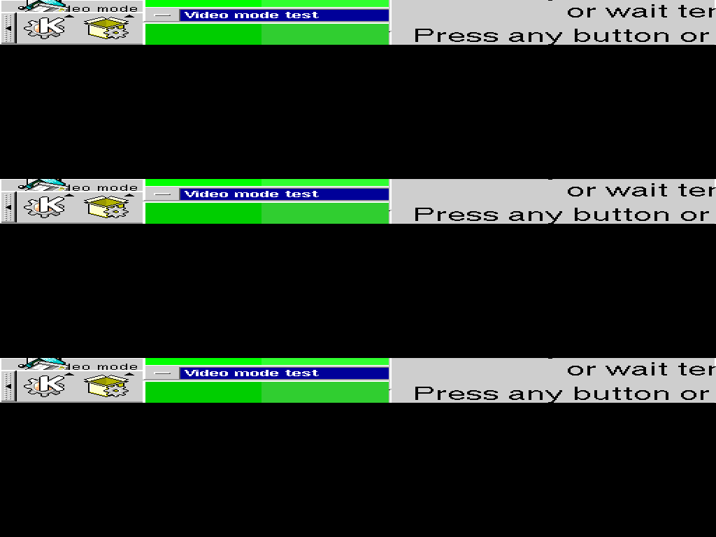 Weird messed up video mode