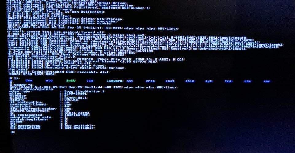 Booted 5.4 on a PS2